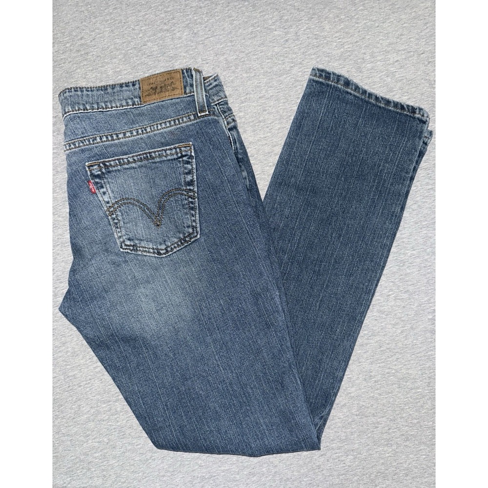 Levi 545 "Low Skinny" Jeans Women 10M 33x31 Blue Stretch Low Rise Skinny